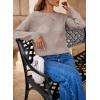 imageDokotoo Womens Crew Neck Long Sleeve Sweaters 2025 Fall Winter Chunky Warm Pullover Tops Trendy Casual OutfitsGoat