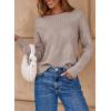 imageDokotoo Womens Crew Neck Long Sleeve Sweaters 2025 Fall Winter Chunky Warm Pullover Tops Trendy Casual OutfitsGoat