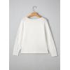 imageDokotoo Womens Crew Neck Long Sleeve Sweaters 2025 Fall Winter Chunky Warm Pullover Tops Trendy Casual OutfitsWhite