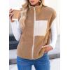 imageDokotoo Womens Fleece Jacket Vest Sleeveless Fuzzy Sherpa Jackets Zip Up Oversized Casual Coats Fall Winter Womens Tops 2025Chocolate Brown