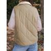 imageDokotoo Womens Fuzzy Fleece Vest Casual Oversized Warm Sherpa Vest Jacket with PocketsCamel