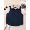 imageDokotoo Womens Fuzzy Fleece Vest Casual Oversized Warm Sherpa Vest Jacket with PocketsSail Blue