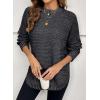 imageDokotoo Womens Oversized Sweaters 2025 Long Sleeve Waffle Knit Casual Chunky Pullover Sweater Fall Outfits ClothesBlack