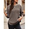 imageDokotoo Womens Oversized Sweaters 2025 Long Sleeve Waffle Knit Casual Chunky Pullover Sweater Fall Outfits ClothesDark Brown