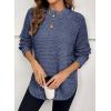 imageDokotoo Womens Oversized Sweaters 2025 Long Sleeve Waffle Knit Casual Chunky Pullover Sweater Fall Outfits ClothesNavy Blue
