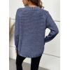 imageDokotoo Womens Oversized Sweaters 2025 Long Sleeve Waffle Knit Casual Chunky Pullover Sweater Fall Outfits ClothesNavy Blue