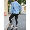 imageDokotoo Womens Oversized Sweatshirts Half Zip Pullover Fall Fashion Outfits 2025 Oversized Hoodies Mock Neck SweatshirtBlue