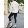 imageDokotoo Womens Oversized Sweatshirts Half Zip Pullover Fall Fashion Outfits 2025 Oversized Hoodies Mock Neck SweatshirtWhite