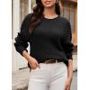 imageDokotoo Womens Sweaters Casual Long Sleeve Oversized Sweater Fall Cable Knit Chunky Pullover Jumper TopsBlack
