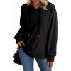 imageDokotoo Hoodies for Women Soft Long Sleeve Casual Hoodie Oversized Sweatshirt Lightweight Knit Pullover Drawstring Hooded TopsBlack