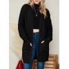 imageDokotoo Womens 2025 Fashion Casual Open Front Long Sleeve Chunky Cable Knit Cardigans Sweaters Outerwear Coats with PocketsBlack