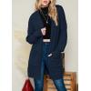 imageDokotoo Womens 2025 Fashion Casual Open Front Long Sleeve Chunky Cable Knit Cardigans Sweaters Outerwear Coats with PocketsBlue