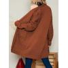 imageDokotoo Womens 2025 Fashion Casual Open Front Long Sleeve Chunky Cable Knit Cardigans Sweaters Outerwear Coats with PocketsBrown