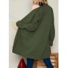 imageDokotoo Womens 2025 Fashion Casual Open Front Long Sleeve Chunky Cable Knit Cardigans Sweaters Outerwear Coats with PocketsGreen