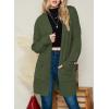 imageDokotoo Womens 2025 Fashion Casual Open Front Long Sleeve Chunky Cable Knit Cardigans Sweaters Outerwear Coats with PocketsGreen