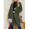 imageDokotoo Womens 2025 Fashion Casual Open Front Long Sleeve Chunky Cable Knit Cardigans Sweaters Outerwear Coats with PocketsGreen