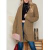 imageDokotoo Womens 2025 Fashion Casual Open Front Long Sleeve Chunky Cable Knit Cardigans Sweaters Outerwear Coats with PocketsKhaki