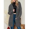 imageDokotoo Womens 2025 Fashion Casual Open Front Long Sleeve Chunky Cable Knit Cardigans Sweaters Outerwear Coats with PocketsMist Green