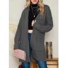 imageDokotoo Womens 2025 Fashion Casual Open Front Long Sleeve Chunky Cable Knit Cardigans Sweaters Outerwear Coats with PocketsMist Green