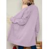 imageDokotoo Womens 2025 Fashion Casual Open Front Long Sleeve Chunky Cable Knit Cardigans Sweaters Outerwear Coats with PocketsPurple
