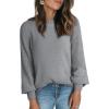 imageDokotoo Womens Casual Long Sleeve Sweaters Loose Crewneck Cable Knit Pullover Sweater Jumper TopsGrey