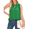 imageDokotoo Womens Tank Top Sleeveless Shirts for Women Flowy V Neck Business Casual Outfits 2025 Loose Fit Summer TopsGreen