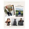 imageDokotoo Waffle Knit Hoodies for Womens Zip Up Jackets 2025 Drawstring Fall Casual JacketsCamel