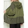 imageDokotoo Waffle Knit Hoodies for Womens Zip Up Jackets 2025 Drawstring Fall Casual JacketsGreen