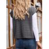 imageDokotoo Womens Vest Tops 2025 Zipper Up Cap Sleeve Side Pockets Waffle Knit Sleeveless Oversized VestsGray