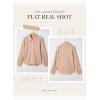 imageDokotoo Womens Waffle Knit Crochet Lace Shirts 2025 Fall Long Sleeve Button Down BlousesApricot