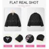 imageDokotoo Casual Quilted Jackets for Women Button Down Leopard Puffer Jacket Womens Winter Coats with PocketsBlack