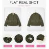 imageDokotoo Casual Quilted Jackets for Women Button Down Leopard Puffer Jacket Womens Winter Coats with PocketsGreen