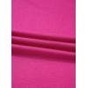 imageDokotoo Fall Dresses for Women 2025 Casual V Neck Puff Long Sleeve Elegant Flowy Swing Mini DressHot Pink