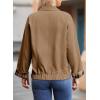 imageDokotoo Fall Jackets for Women 2025 Oversized Fashion Snap Button Color Blocked Sleeves Fall Casual CoatsCamel