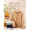 imageDokotoo Hoodies for Women Soft Long Sleeve Casual Hoodie Oversized Sweatshirt Lightweight Knit Pullover Hooded TopsChocolate Brown