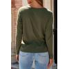 imageDokotoo Long Sleeve Shirts Crewneck Womens Tops 2025 Fall Outfits Comfort Basic Tees Fashion ClothingGreen
