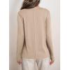 imageDokotoo Long Sleeve Shirts Crewneck Womens Tops 2025 Fall Outfits Comfort Basic Tees Fashion ClothingOatmeal