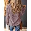 imageDokotoo Winter Fleece Jacket for Women 2025 Zipper Stand Collar Casual Coats with PocketsPurple