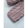 imageDokotoo Winter Fleece Jacket for Women 2025 Zipper Stand Collar Casual Coats with PocketsPurple
