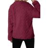 imageDokotoo Winter Fleece Jacket for Women 2025 Zipper Stand Collar Casual Coats with PocketsRed