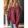 imageDokotoo Winter Fleece Jacket for Women 2025 Zipper Stand Collar Casual Coats with PocketsRed
