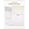 imageDokotoo Women Tops Long Sleeve V Neck Shirts 2025 Fall Fashion Dressy Casual Business Tunic BlousesWhite