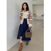 imageDokotoo Womens 2025 Fashion Casual Open Front Long Sleeve Hollow Out Crochet Knit Cardigans Sweaters Boho Outerwear CoatsBeige