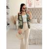 imageDokotoo Womens 2025 Fashion Casual Open Front Long Sleeve Hollow Out Crochet Knit Cardigans Sweaters Boho Outerwear CoatsGreen