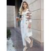 imageDokotoo Womens 2025 Fashion Casual Open Front Long Sleeve Hollow Out Crochet Knit Cardigans Sweaters Boho Outerwear CoatsOrchid Petal