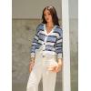 imageDokotoo Womens 2025 Fashion Casual Open Front Long Sleeve Hollow Out Crochet Knit Cardigans Sweaters Boho Outerwear CoatsSky Blue