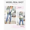 imageDokotoo Womens 2025 Winter Fuzzy Fleece Jacket Hooded Color Block Patchwork Cardigan Coats Outerwear with PocketsA Green