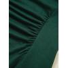imageDokotoo Womens Casual Long Sleeve Dresses Fashion Fall Lace Crewneck Elegant Solid Formal Midi DressGreen