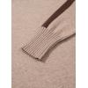 imageDokotoo Womens Fall Sweaters Casual Long Sleeve Crewneck Color Block Pullover Knit TopsBeige