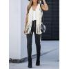 imageDokotoo Womens Fringe Vest 70s Hippie Costume Sleeveless Cowgirl Western Outfits Faux Suede Tassel Leather OuterwearBeige